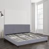 Dublin Luxury Bed with Headboard (Model 2) – DOUBLE, Grey