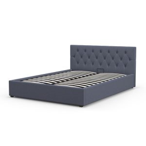 Aldershot Luxury Gas Lift Bed With Headboard (Model 3) – KING SINGLE, Charcoal