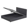 Tanunda Gas Lift Bed – Dark Grey – SINGLE