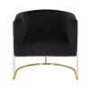 Arm Chair Black Velvet