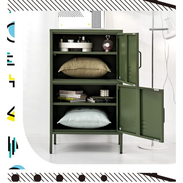 Buffet Sideboard Metal Cabinet – DOUBLE Green