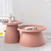 Coffee Table Mushroom Nordic Round Large Side Table 70CM – 70×35 cm, Pink