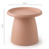 Coffee Table Mushroom Nordic Round Large Side Table 70CM – 50×45 cm, Grey