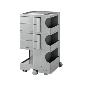 Horley Bedside Table Side Tables Nightstand Organizer Replica Boby Trolley 5Tier – Grey