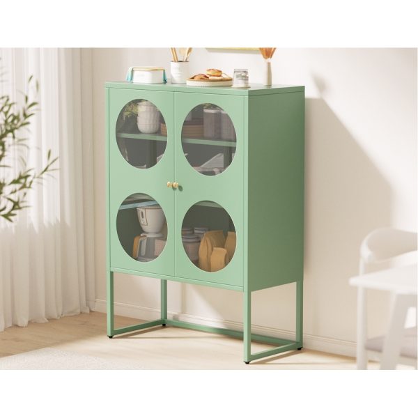 Buffet Sideboard Metal Cabinet – ELLA Green