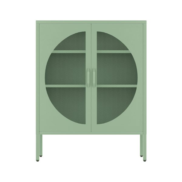 Buffet Sideboard Metal Cabinet – ELSA Green