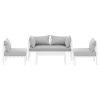 4 Seater Outdoor Sofa Set Aluminium Lounge Setting