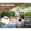 Retractable Folding Arm Awning Manual Sunshade 4Mx2.5M Beige