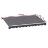 Retractable Folding Arm Awning Manual Sunshade 4Mx2.5M Grey