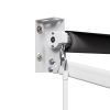 Retractable Folding Arm Awning Manual Sunshade 4Mx3M Grey