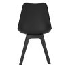 Dining Chairs Set of 4 Leather Plastic DSW Replica Black