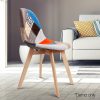 Dining Chairs Set of 2 Fabric Retro Replica DSW