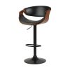 Bar Stools Gas Lift Leather w/Armrest