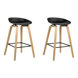 2x Bar Stools Wooden
