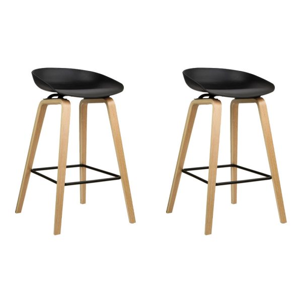 2x Bar Stools Wooden