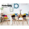 Dining Chairs Set of 2 Fabric Retro Replica DSW