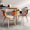 Dining Chairs Set of 2 Fabric Retro Replica DSW