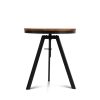 Bar Table 67-86CM Height Round Brown