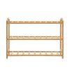 3 Tiers Bamboo Shoe Rack Storage Organiser Wooden Shelf Stand Shelves