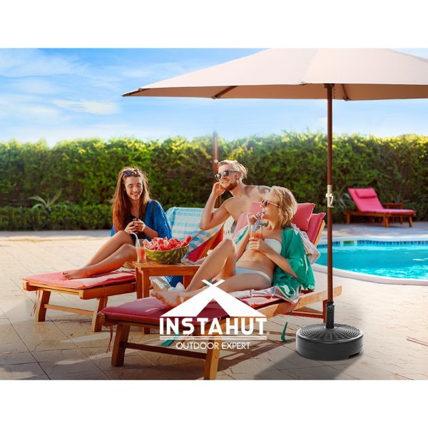 Instahut 51cm Outdoor Umbrella Base Round Stand Pod