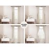 2X 132x160cm Blockout Sheer Curtains Beige