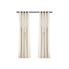 2X 132x160cm Blockout Sheer Curtains Beige