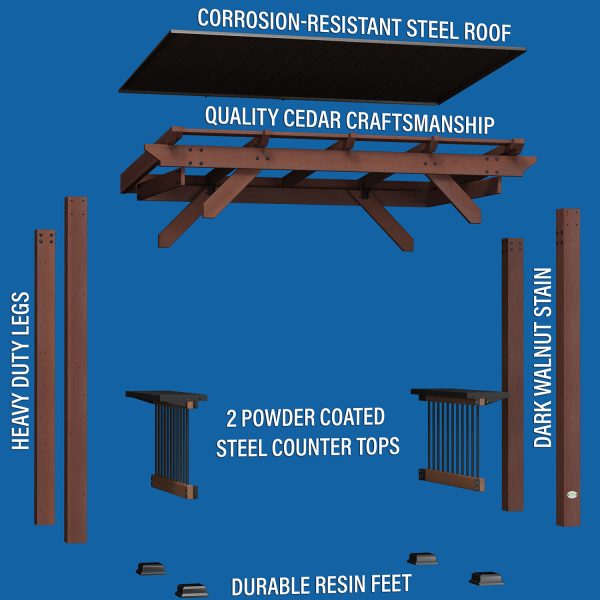 Backyard Discovery Saxony Grill/BBQ Gazebo