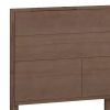 4 Pieces Bedroom Suite made in Solid Wood Acacia Veneered King Size Oak Colour Bed, Bedside Table & Tallboy