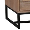 4 Pieces Bedroom Suite made in Solid Wood Acacia Veneered King Size Oak Colour Bed, Bedside Table & Tallboy