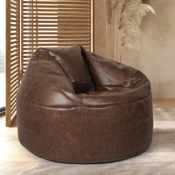 Bean Bag Chair Cover PU Indoor Home Game Lounger Seat Lazy Sofa Large