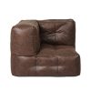 Bean Bag Chair Cover PU Indoor Home Game Lounger Seat Lazy Sofa Large