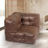 Bean Bag Chair Cover PU Indoor Home Game Lounger Seat Lazy Sofa Large