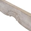 Queen Bed Frame Linen Fabric Beige Oak Wood White Washed Finish Mattress Support