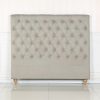 Bed Head French Provincial Headboard Upholsterd Fabric – QUEEN, Beige