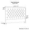 Bed Head French Provincial Headboard Upholsterd Fabric – QUEEN, Beige