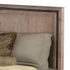 Erina Queen Size Silver Brush Bed Frame in Acacia Wood Construction