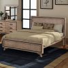 Erina Queen Size Silver Brush Bed Frame in Acacia Wood Construction