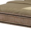 Erina Queen Size Silver Brush Bed Frame in Acacia Wood Construction