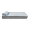 Latex Cooling Bed Sheet Set Fitted Pillowcase Washable Summer 2PCS Single