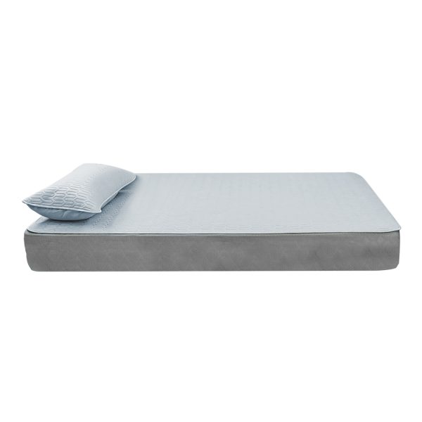 Latex Cooling Bed Sheet Set Fitted Pillowcase Washable Summer 2PCS Single