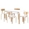 Nordic Kids Table Chair Desk Activity Study Play Children Modern – 5