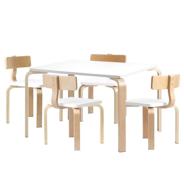 Nordic Kids Table Chair Desk Activity Study Play Children Modern – 5