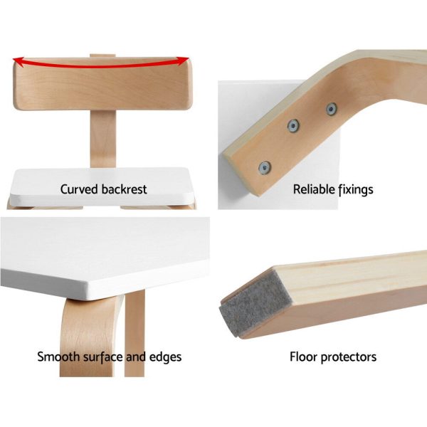 Nordic Kids Table Chair Desk Activity Study Play Children Modern – 5