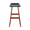 2x Bar Stools Wooden Stool Black