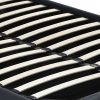 Allendale Bed Frame Base With Gas Lift Platform Fabric – DOUBLE, Dark Grey
