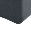 Allendale Bed Frame Base With Gas Lift Platform Fabric – DOUBLE, Dark Grey