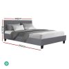 Nurom Bed Frame Fabric – DOUBLE, Grey