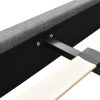 Nurom Bed Frame Fabric – DOUBLE, Grey