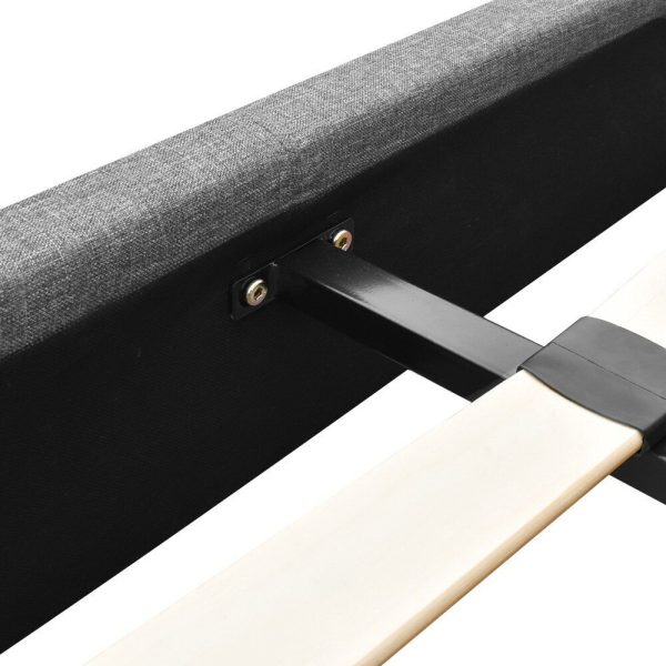 Nurom Bed Frame Fabric – DOUBLE, Grey