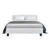 Nurom Bed Frame Fabric – DOUBLE, White